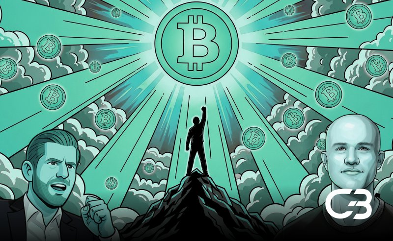 Eric Trump and Coinbase CEO Brian Armstrong